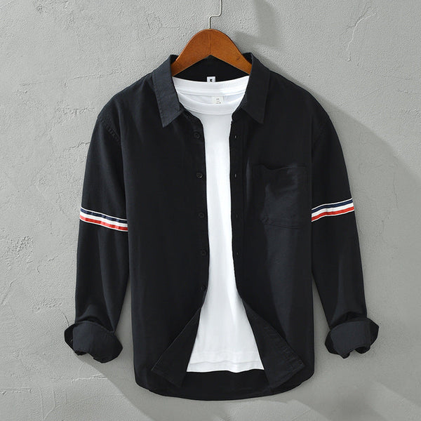 Ethan Cole Striped Cotton Shirt
