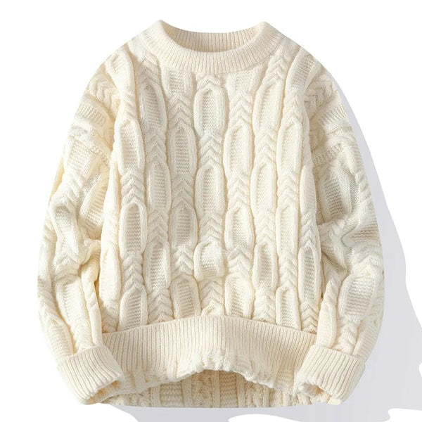 Heritage Cable Knit Wool Sweater