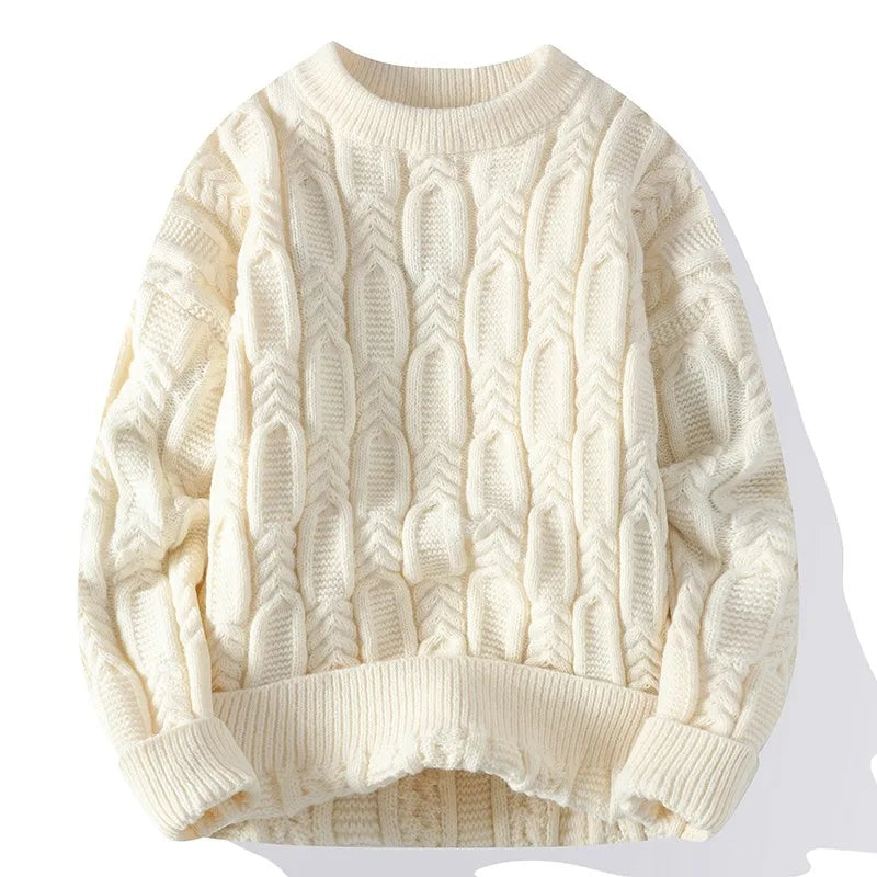 Heritage Cable Knit Wool Sweater
