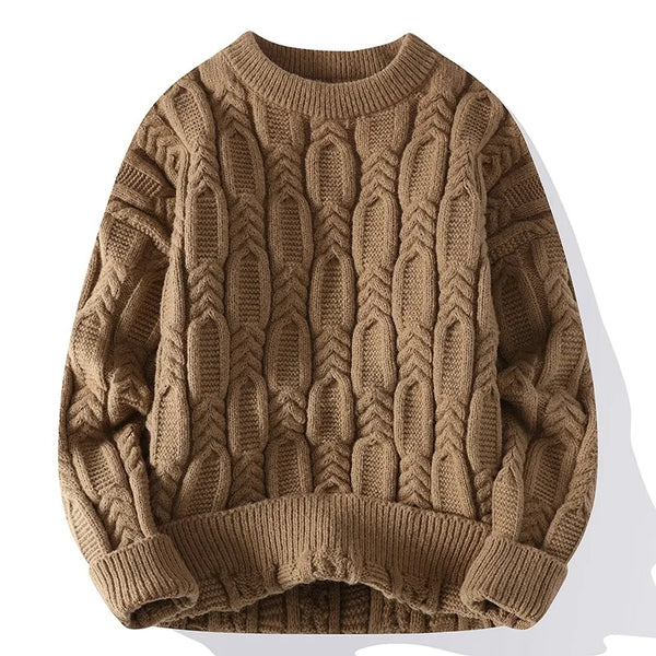 Heritage Cable Knit Wool Sweater
